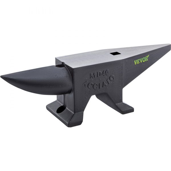 Heavy-duty Cast Iron Anvil 88 lbs Single Horn Design with Large Countertop Stable Base Rugged Blacksmith Tool for Bending Shaping