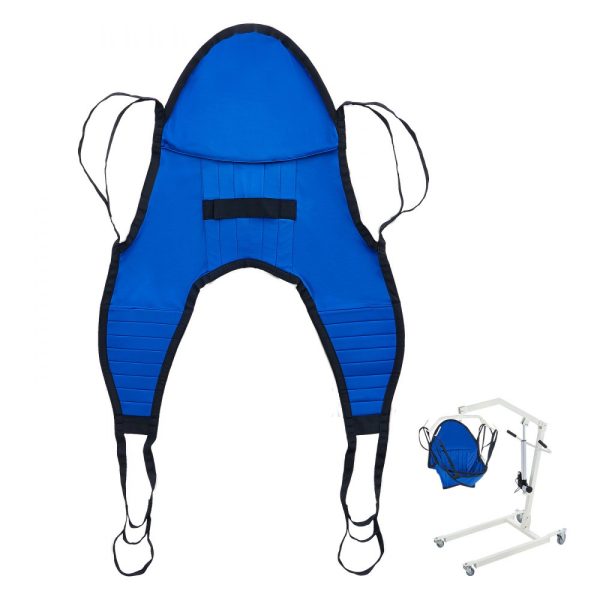 Patient Lift Sling with Head Support Small-Size U Shape Divided Leg Sling
