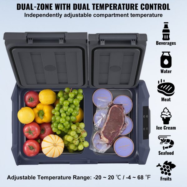 Portable Car Refrigerator Freezer Compressor 25 L Dual Zone for Car Home - Image 3