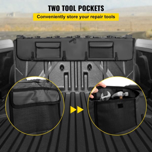 Bike Tailgate Pad for Pickup Trucks 54-Inch Mountain Bike Carrier Up to 5 Bikes Upgraded Design - Image 6