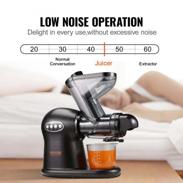 Dual-Speed Cold Press Juicer with Reverse Function, Quiet Motor for Nutrient-Rich Fruits & Vegetables, Easy Clean Design with Brush - Image 6
