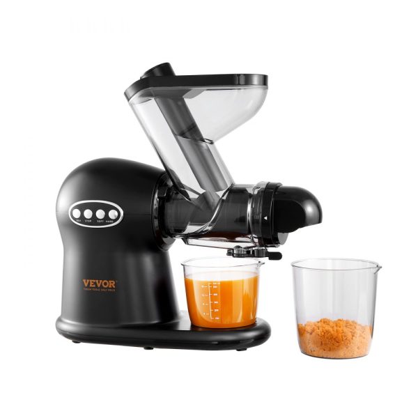 Dual-Speed Cold Press Juicer with Reverse Function, Quiet Motor for Nutrient-Rich Fruits & Vegetables, Easy Clean Design with Brush