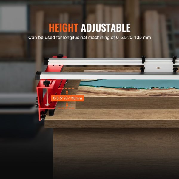 Router Sled Adjustable Wood Slab Flattening Mill Router Jig 64" Length - Image 4