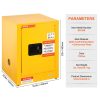 16.9 x 16.9 x 22 Flammable Storage Cabinet - Galvanized Steel, Adjustable Shelf, Commercial, Industrial & Home Use - Image 3