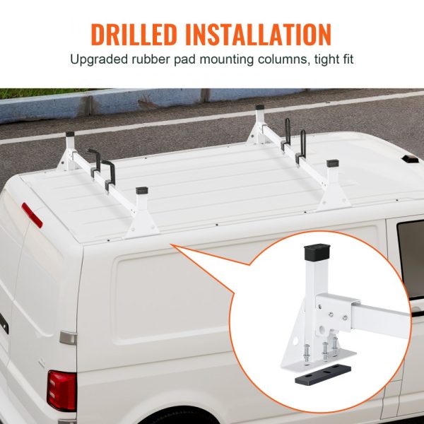 Trailer Ladder Rack Van Roof Rack for Ford Transit 150, 250, 350, 2015-2022 - Image 4