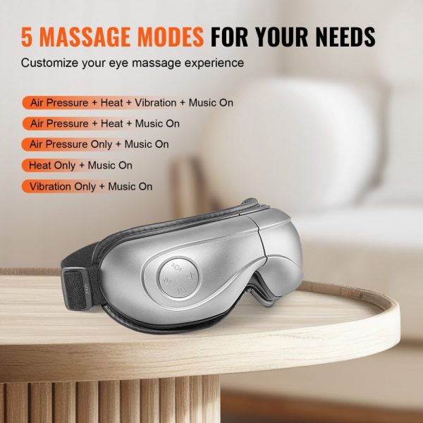 Heated Eye Massager Eye Care Device 5 Modes Bluetooth Music 180° Foldable - Image 3