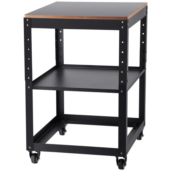 Heavy Duty Planer Stand with 3-Speed Height Adjustable Table, 4 Casters, and Storage Space for Planers, Saws, and Power Tools