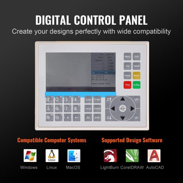 60W CO2 Laser Engraver with 16x24-inch Cutting Bed and 19.7 IPS Resolution, Dual-Axis Air-Assisted Design, Compatible with Major Design Software, for Wood, Acrylic, Fabric, and More - Image 5