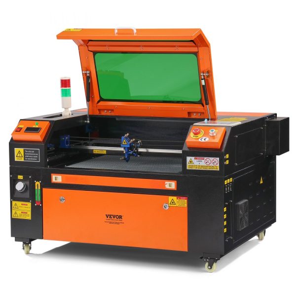 60W CO2 Laser Engraver with 16x24-inch Cutting Bed and 19.7 IPS Resolution, Dual-Axis Air-Assisted Design, Compatible with Major Design Software, for Wood, Acrylic, Fabric, and More
