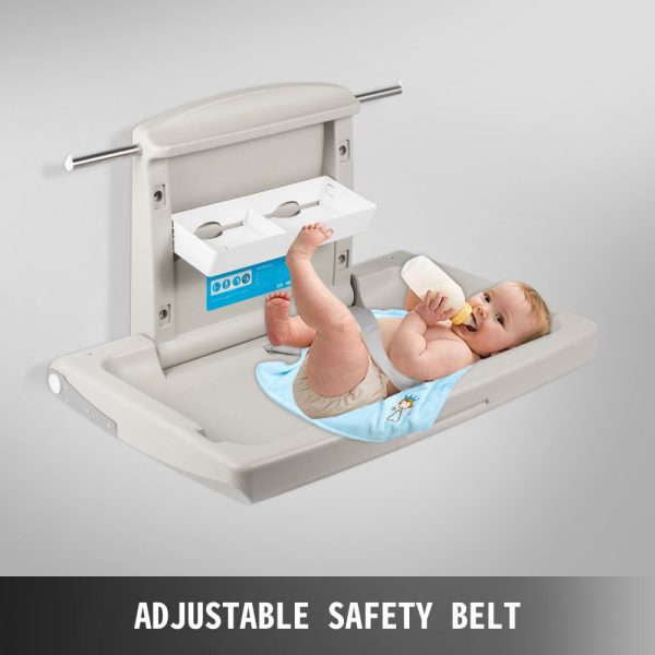 Horizontal Baby Changing Table Wall-mounted Baby Diaper Changing Station Vertical Fold Down Baby Changing Table - Image 3