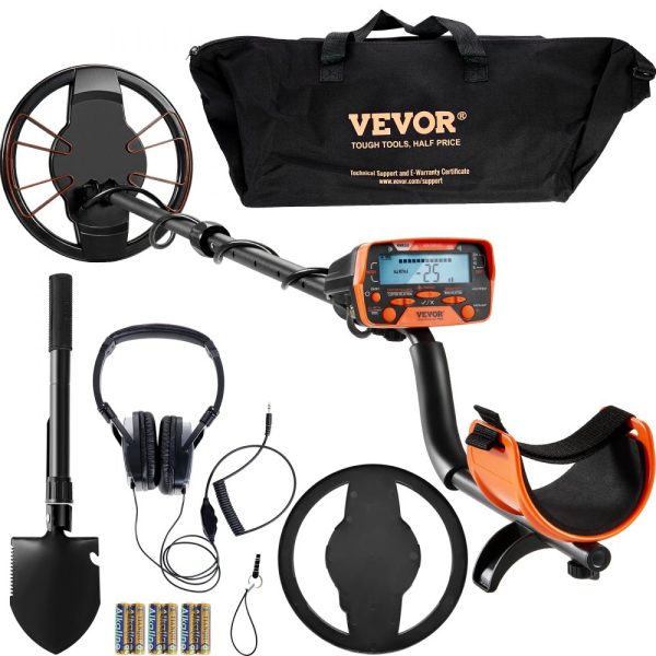 Advanced Metal Detector for Adults & Kids, 10 Inch Waterproof Coil with LCD Display, 7 Modes, Adjustable 41-52 Inch Aluminum Stem, High Accuracy Detection, Up to 10 Inch Depth