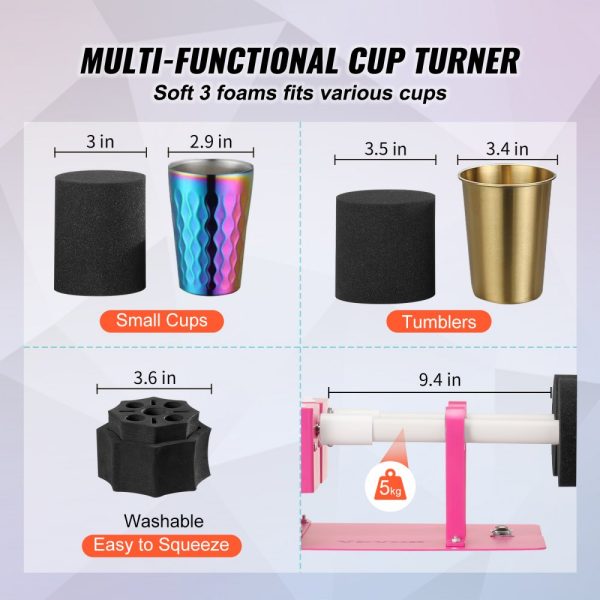 Double Cup Turner 2-Arm Pen Turner with Epoxy Resin Kit for Beginners DIY - Image 3