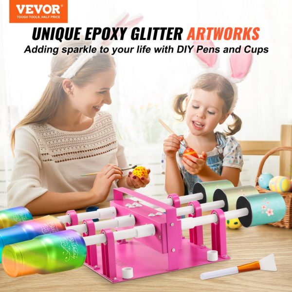 6 Cup Turner Multi Tumbler Spinner Six-Arm Crafts for Glitter Epoxy DIY - Image 2