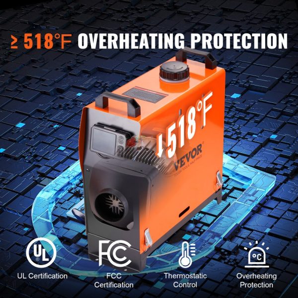 Diesel Air Heater All-in-one 12V 8KW Bluetooth App LCD for Car RV Indoors - Image 5