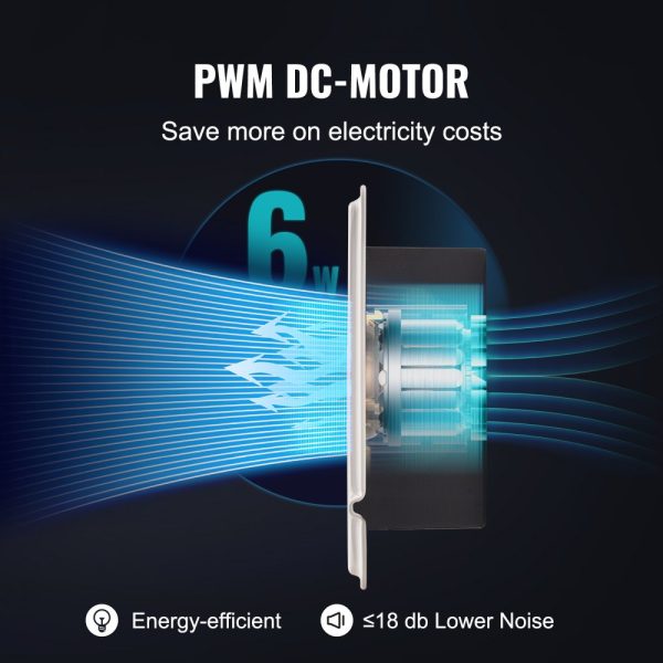 6x10 Booster Fan with Remote Thermostat Control Adjustable Speed Quiet Ventilation for Heating Cooling White - Image 3