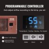 Booster Vent Fan for 4x12 Register Holes, Quiet Operation, Remote & Thermostat Control, Adjustable Speed, Smart Heating/Cooling, Brown - Image 4
