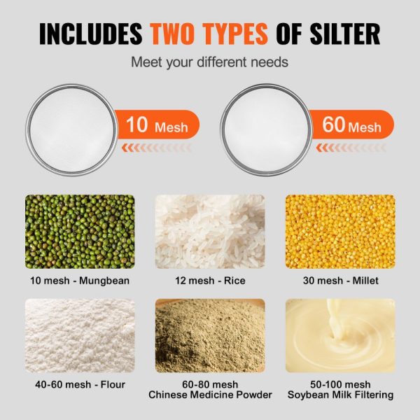 Electric Vibrating Sieve Machine with 10+60 Mesh Automatic Sifter Shaker - Image 3