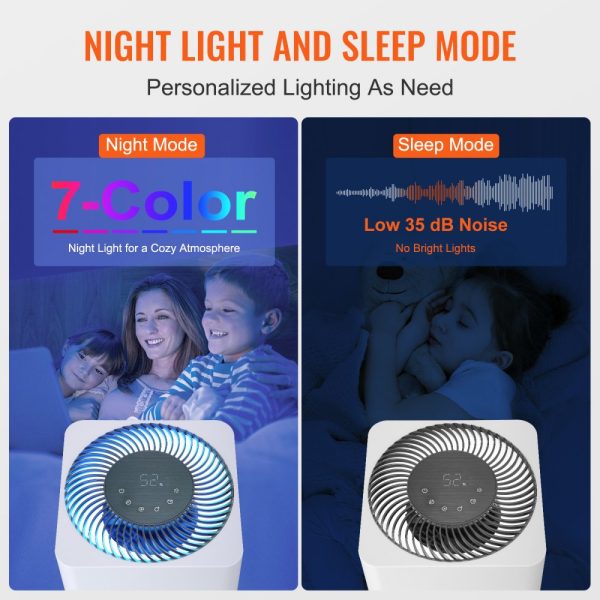 Evaporative Humidifier 3L 300ml/h Whole House Cool Moisture with 4-Speed & Timer, Premium Filter for Bedroom Home - Image 5