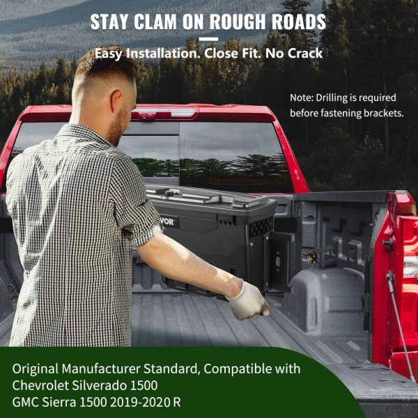 Truck Bed Storage Tool Box 2019-20 Chevrolet Silverado 1500 Left+Right - Image 6