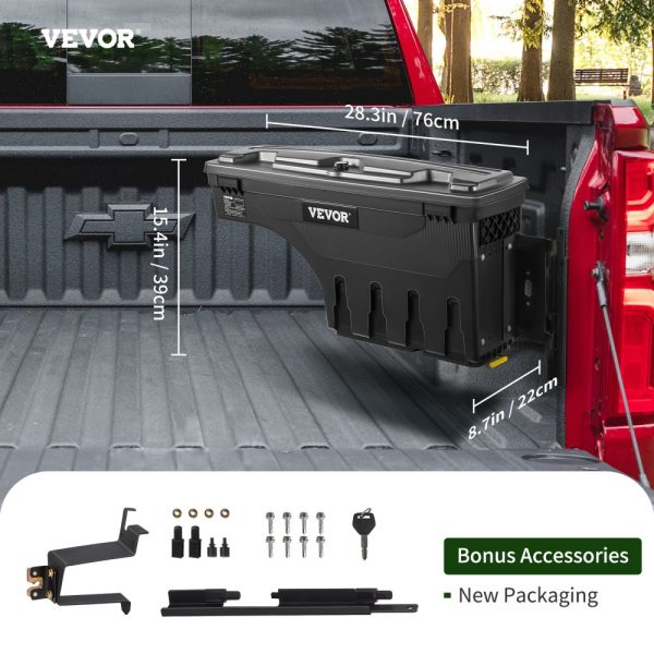 Truck Bed Storage Tool Box 2019-20 Chevrolet Silverado 1500 Left+Right - Image 7