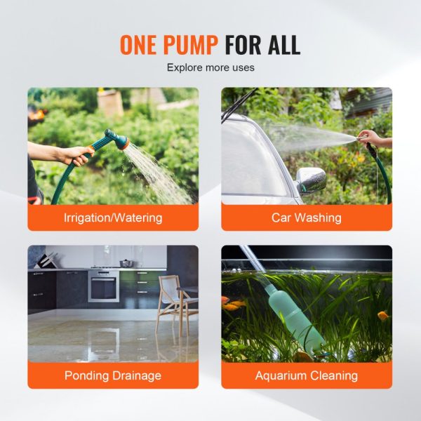12V DC Water Transfer Pump 360 GPH 1/10HP 6ft Suction Hose Kit for Garden Pool Pond Aquarium - Image 6