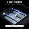 16.9-Inch Heavy Duty Steel Griddle Manual Flat Top Gas Grill with Non-Stick Cooking Surface 1-Burner Portable Restaurant Grade 13000 BTU - Image 6