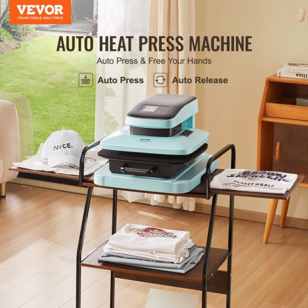 Auto Heat Press Machine 15x15in Smart T-Shirt Press with Even Heating for Sublimation and Vinyl Transfers - Image 2