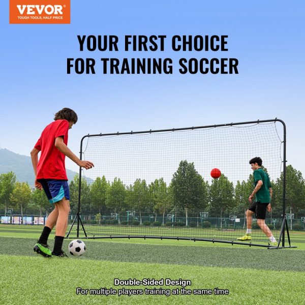 Soccer Volleyball Rebounder Net 12x6FT Iron Training Equipment with Portable Bag for Solo Backyard Practice - Image 7