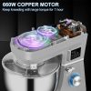 450W Stand Mixer 6-Speed Tilt-Head Dough Mixer 7.4 Qt Bowl 3 Attachments - Image 5