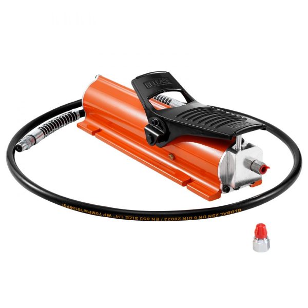 10,000 PSI Air Hydraulic Pump with 0.18 Gal Reservoir, 3/8 NPT Oil Outlet, 1/4 NPT Inlet, Metal Shell Treadle Foot Pump for Industrial Machinery & Aerospace Equipment