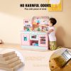 Christmas Gift!  Kitchen Playset Kids Pretend Cooking Play Toy 24 Piece Accessories Pink - Image 4