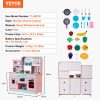 Christmas Gift!  Kitchen Playset Kids Pretend Cooking Play Toy 24 Piece Accessories Pink - Image 7