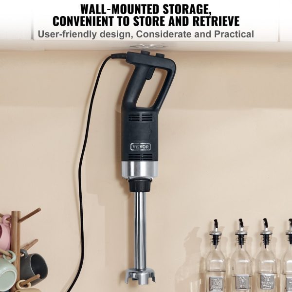 Commercial Grade Immersion Blender 750W 12-Inch Heavy Duty Variable Speed Control with 304 Stainless Steel Blade for Multi-Purpose Use - Image 6