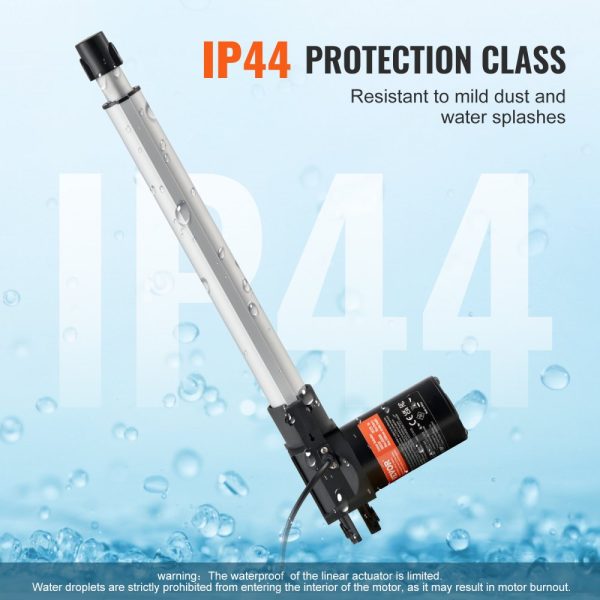 12V Heavy Duty Linear Actuator 12 Inch 6000N 0.19/s Mounting Bracket IP44 Protection - Image 4