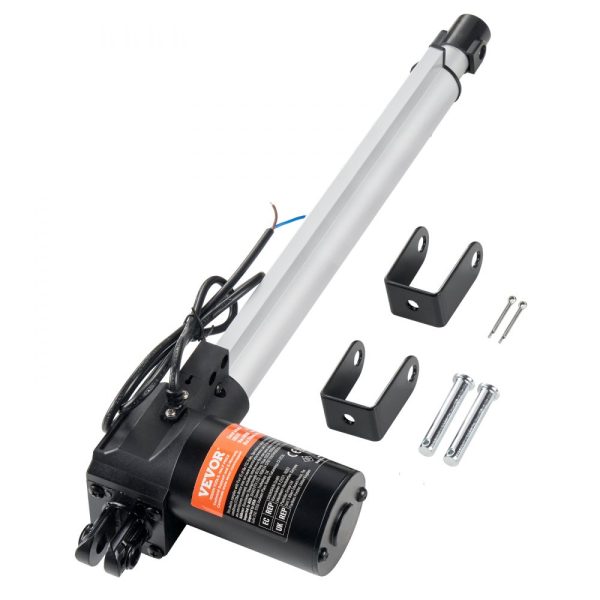 12V Heavy Duty Linear Actuator 12 Inch 6000N 0.19/s Mounting Bracket IP44 Protection