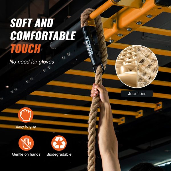 1.5"x10FT Gym Climbing Rope Fitness Strength Training Rope Home Exercise - Image 4