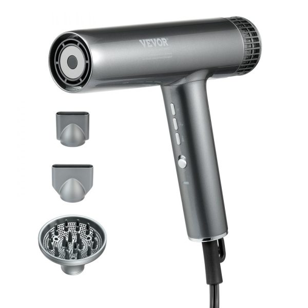 Professional Blow Dryer with 3 Million Negative Ions 98000 RPM Brushless Motor 3 Heat Settings and 3 Speeds Lightweight Salon Style Design with Nozzles and Diffuser for Home or Travel