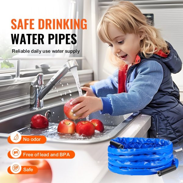 50ft Heated Water Hose for RV -45℉ Antifreeze Heated Drinking Water Hose - Image 4