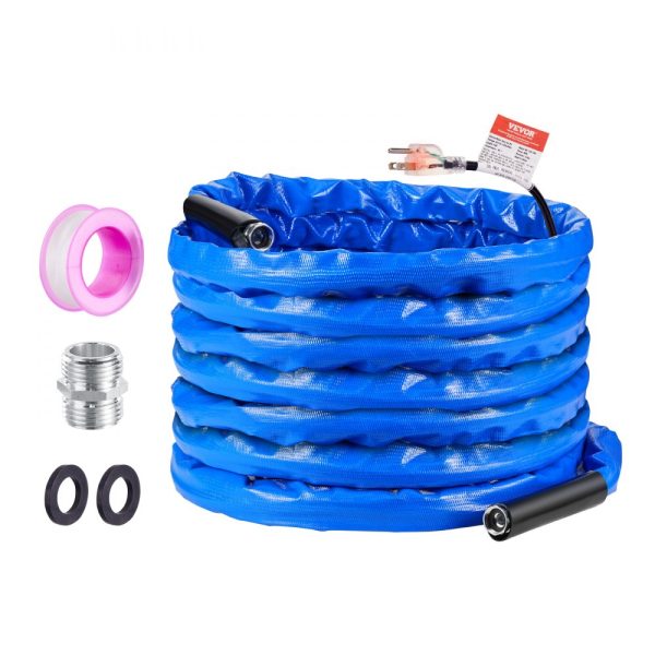 50ft Heated Water Hose for RV -45℉ Antifreeze Heated Drinking Water Hose